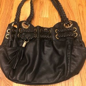 Michael Kors black leather purse